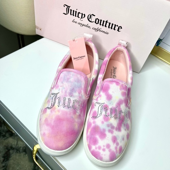 Juicy Couture Shoes - JUICY COUTURE Pastel Pink Tie Dye Sneakers Size 8